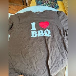 Love is Tee shirt I LOVE BBQ SIZE 3xl